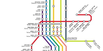 Карта на израел воз