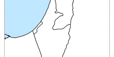 Карта на израел празно