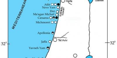 Карта на израел порти