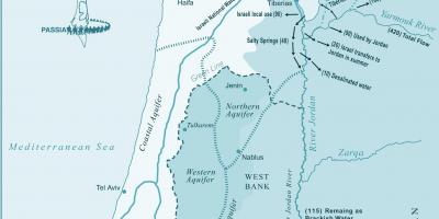 Мапа на реката израел