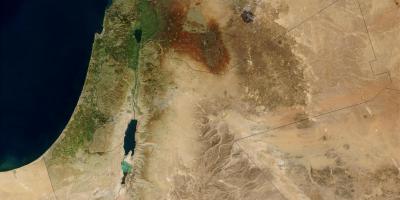 Карта на израел satellite 